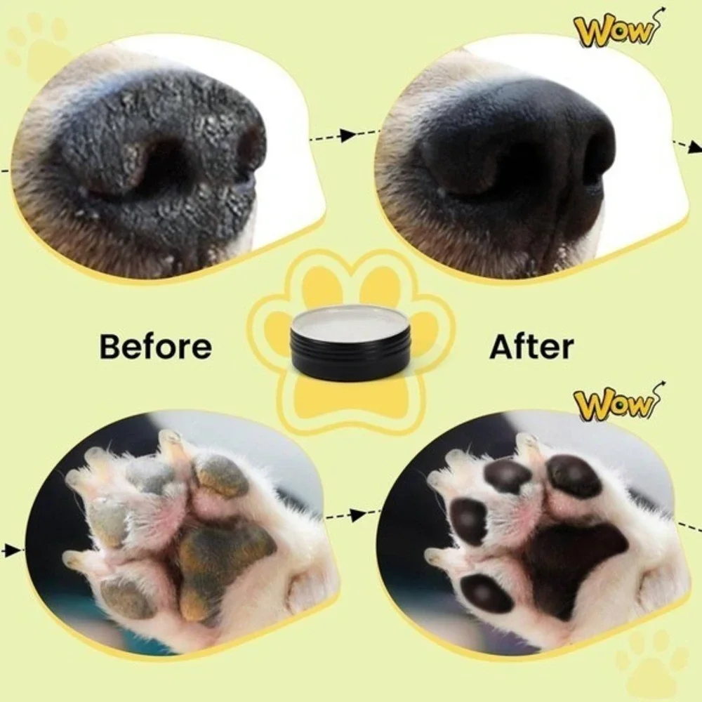 4 PACK Dog Paw Balm Dogs Lick Safe (2.3oz*4) | 100%‎ Natural & Organic Cat Dog
